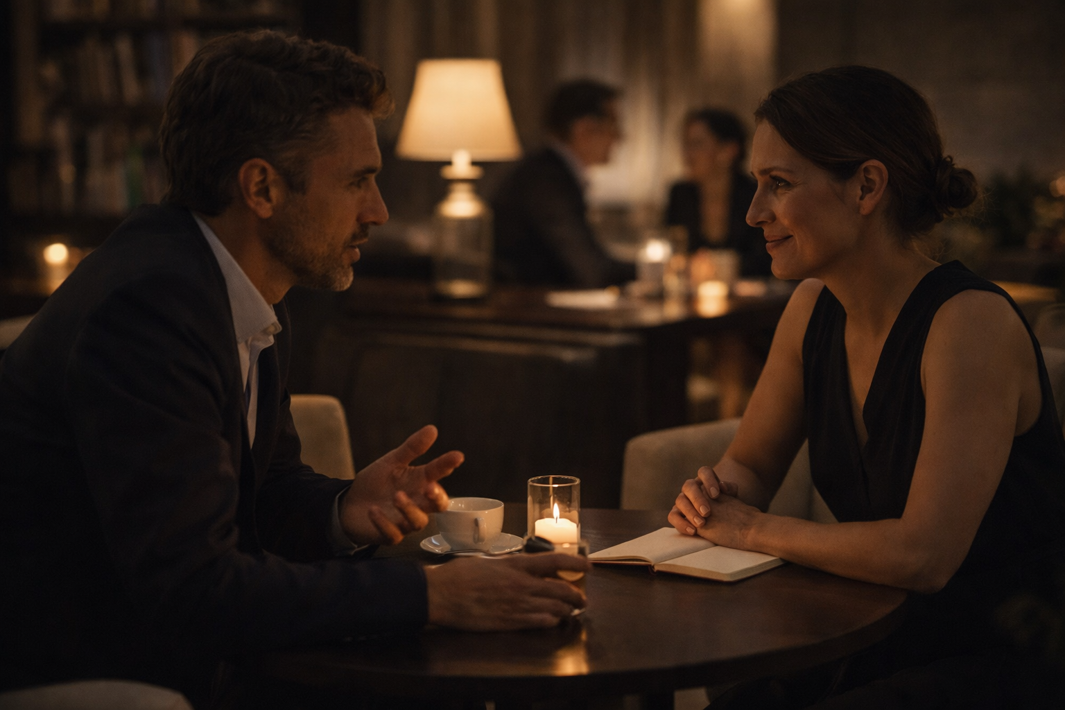 Private conversation during the Equus Talks experience